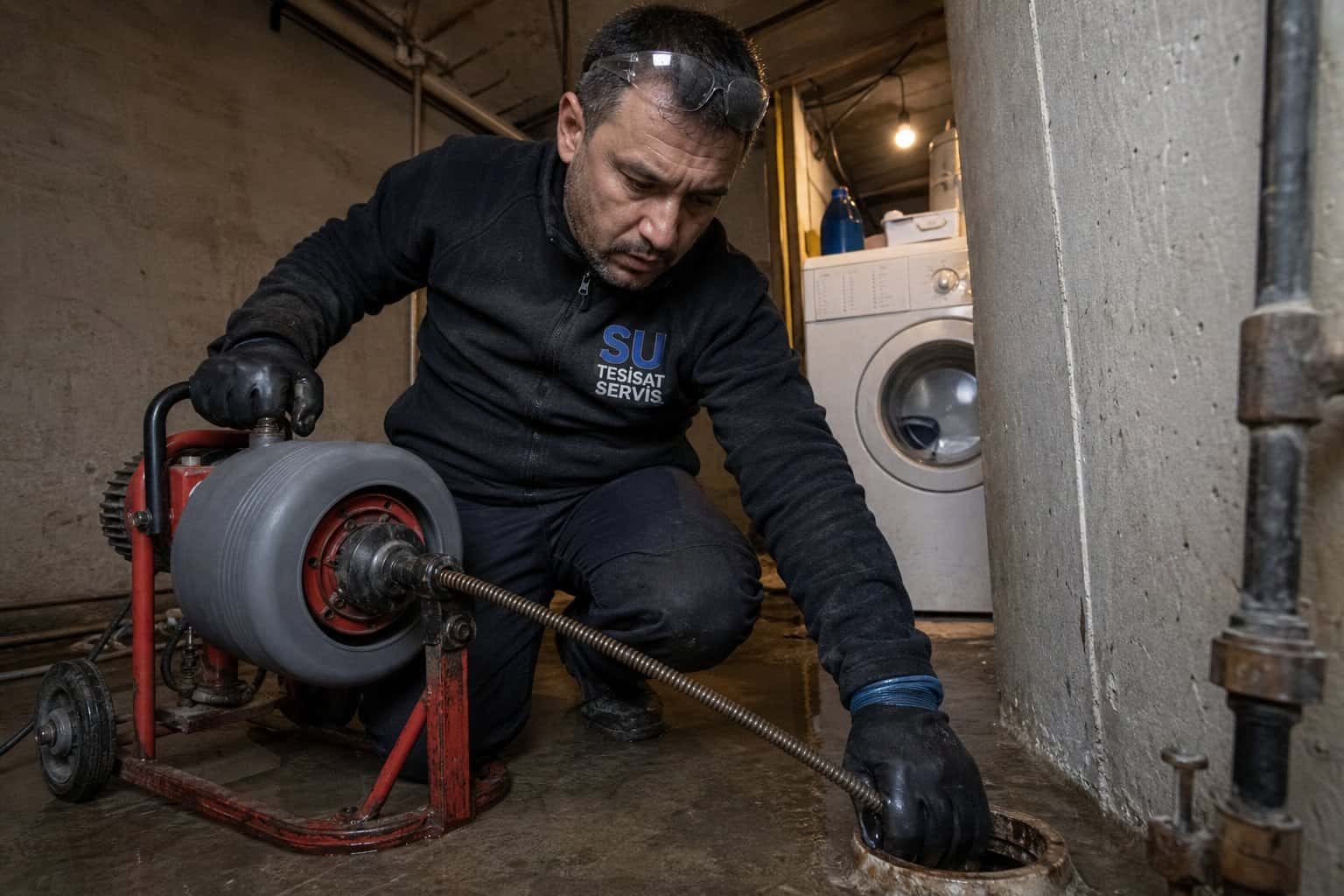 Gider hattında servis çalışması