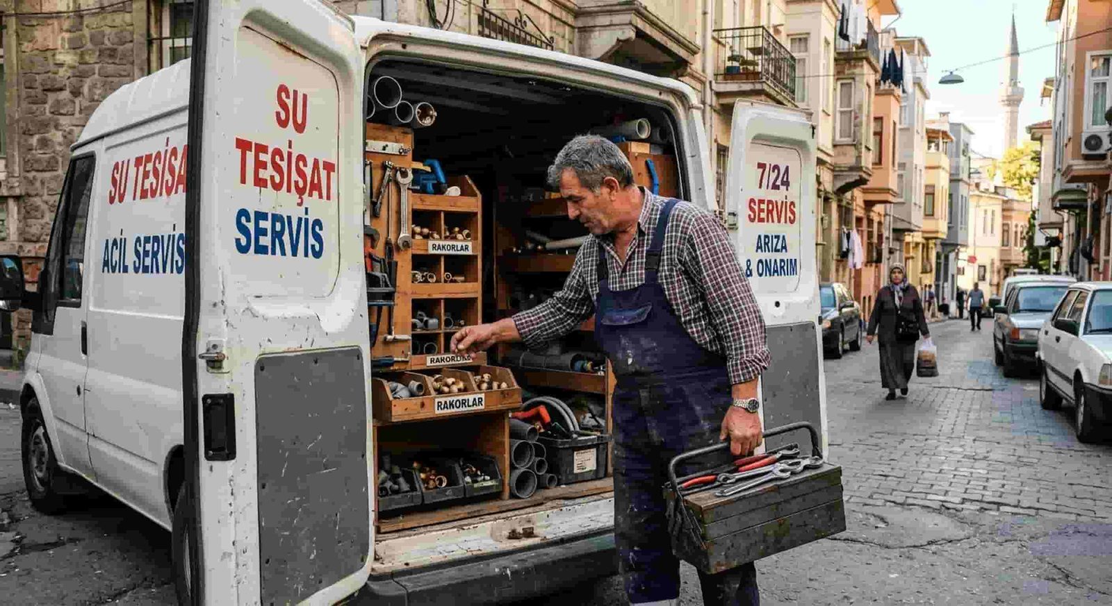 Mobil su tesisat servis ekibi